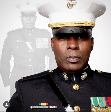Dr. Marlon Ware in his military uniform as a decorated service member