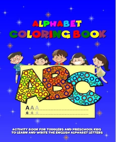 cover of alphabet coloring book