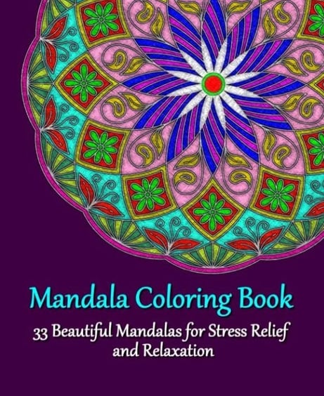 cover of 33 mandalas coloring book