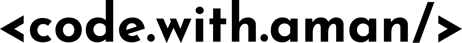 Aman Sharma logo