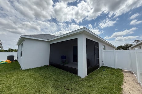 Home with screened lanai or back patio