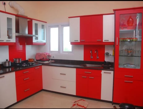 red kitchen