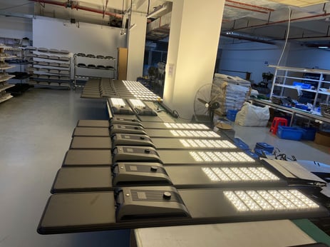 all in one solar led street light production line