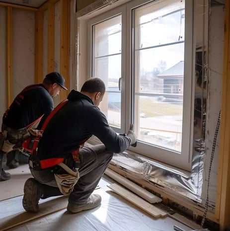 installation de la fenêtre en PVC par les experts poseurs locaux