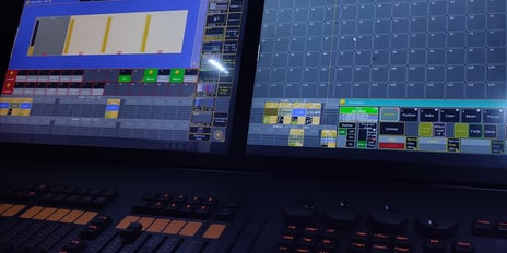 a computer monitor screen with a keyboard and a keyboard
