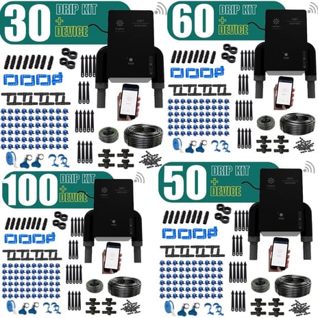 Buy irrigator bundle drip irrigation kit comes with Timer and drip as pe ryour no of plants at your