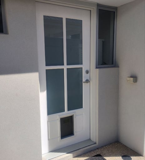 Entry door installation