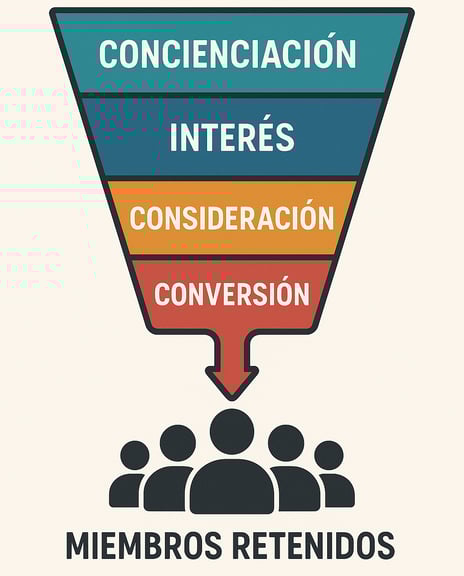 embudo de conversión