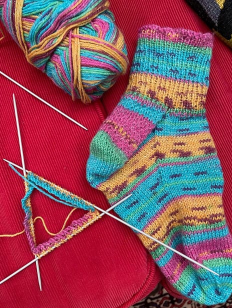 sparkly holiday socks