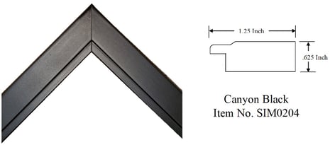 Black Picture Frame Item No. SIM0204