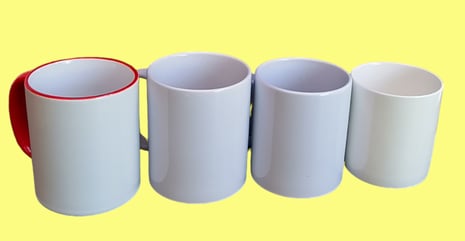 Photo of customisable mug blanks