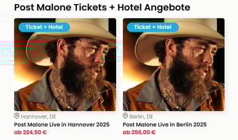 Travelcircus Deal Post Malone in Hannover und Berlin