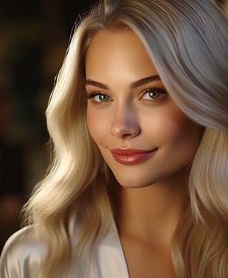 Professional hair straightening service captured at a top salon in Orlando, FL.