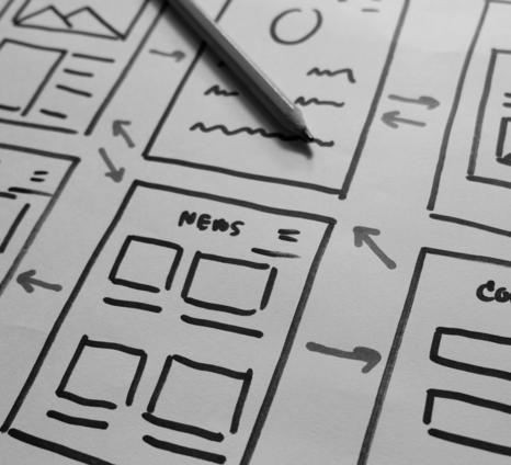criação e protótipo para sistemas web