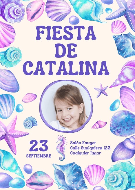 plantilla de invitación de cumpleaños infantil