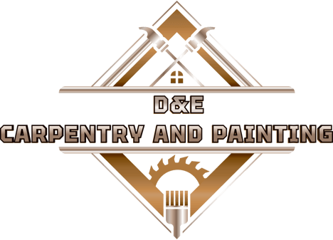 D&E Carpentry and Painting logo