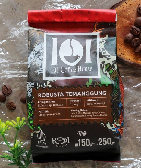 Robusta Temanggung produksi 101 coffee house untuk pembuatan espresso
