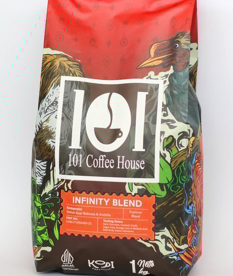 kopi blend produksi 101 coffee house dengan arabika bali dan robusta temanggung