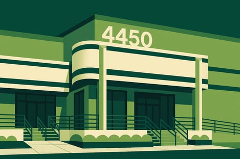 A tampa commercial industrial warehouse illustration
