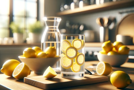 lejra glass of lemonade lemon water