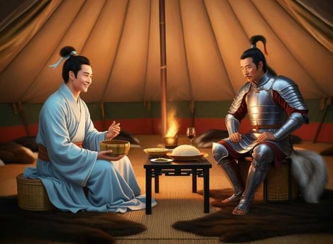 Trần Nhật Duật đối thoại với Trịnh Giác Mật