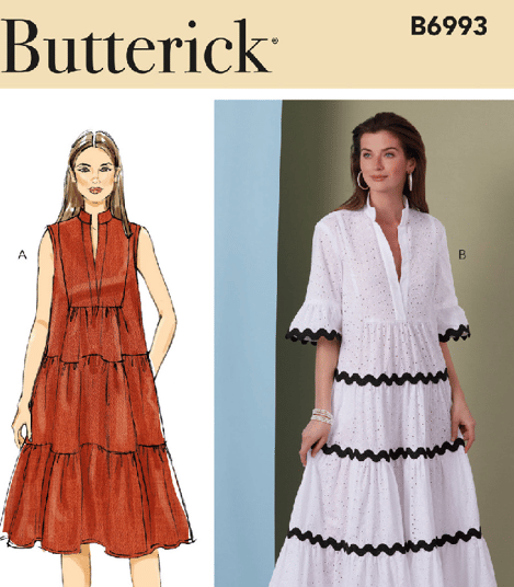 B6993 dress pattern tiracooks