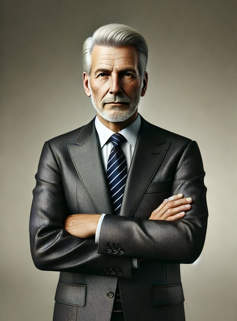 a man in a suit and tie with a suit and tie