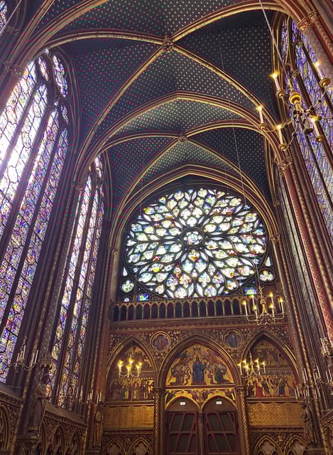 photographie eglise interieur sainte chapelle