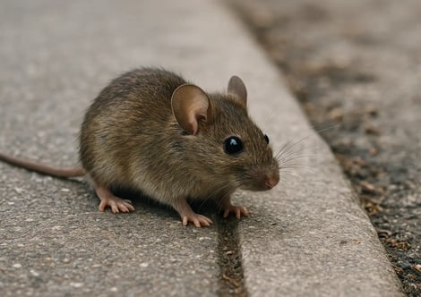 Souris dans le jardin