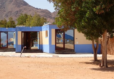 Studio s with a mountain at the background