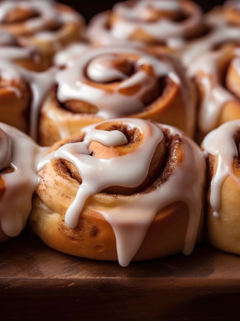 cinnamon rolls on board