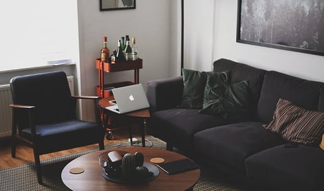 Bright living room with modern inventory