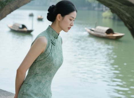 What are the characteristics of the qipao, a traditional Chinese dress?