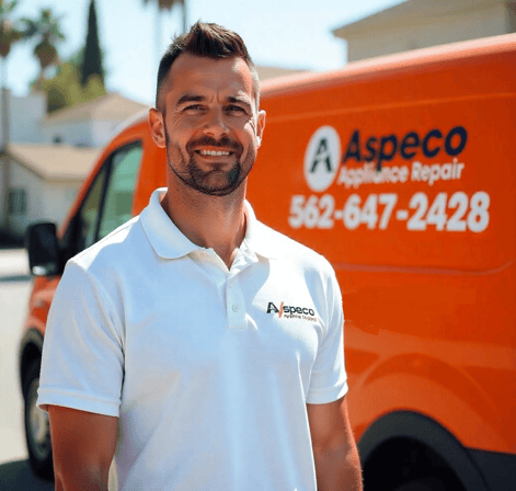 Aspeco appliance repair technician van Los Angeles