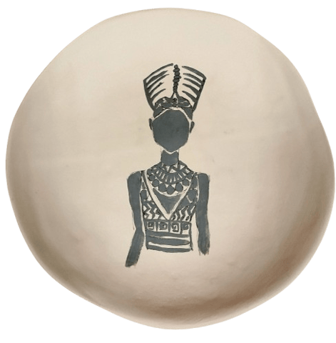 Vajilla Africana ilustrada