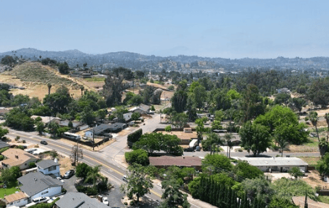 Granite Hills neighborhood in El Cajon, CA