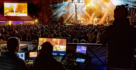 Equipe techniciens SFX effets speciaux pour concert festival