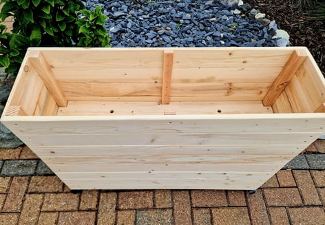 restaurant planter shallow bottom WOODEN OUTDOOR PLANTER GARDEN SOLID WOOD HANDMADE UK LONDON RECLAIMED THROUGH tall large