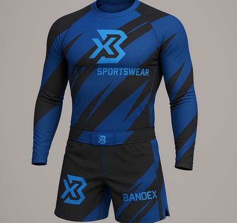 rashguard and mma short