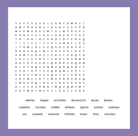 a word search for a word search