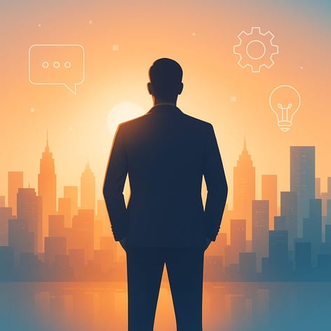 Portrait-style image symbolizing the passion and vision behind Natpu Solutions – A solo digital mark