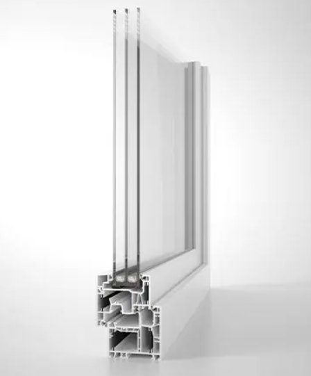 a window frame with a white frame and a white wall
