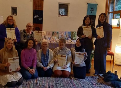 Reiki class and certificates with Christine core 