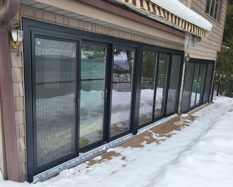 3-Panel Sliding Patio Doors Back-to-Back