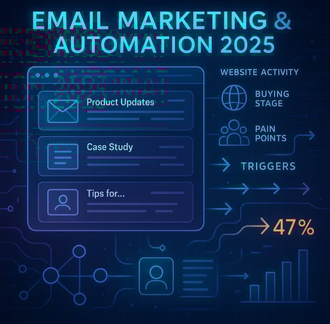Segmented email marketing dashboard with behavior-triggered sequences.