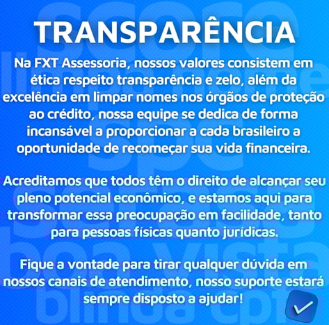score spc serasa boa vista limpa nome ética fxt assessoria