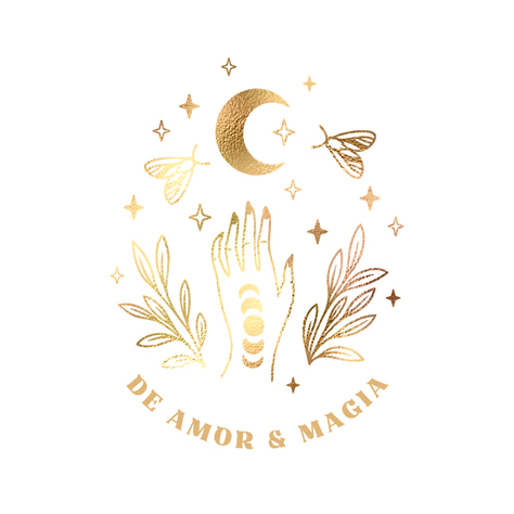 De amor y magia logo