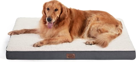 large dog bed with wide surface for active or restless sleepers