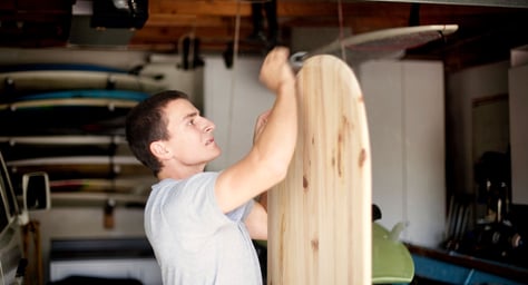planche de surf en paulownia