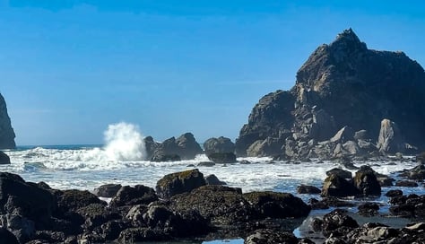 CA Coast - Beautiful beach scenery at the Wilson Creek Beach in Klamath